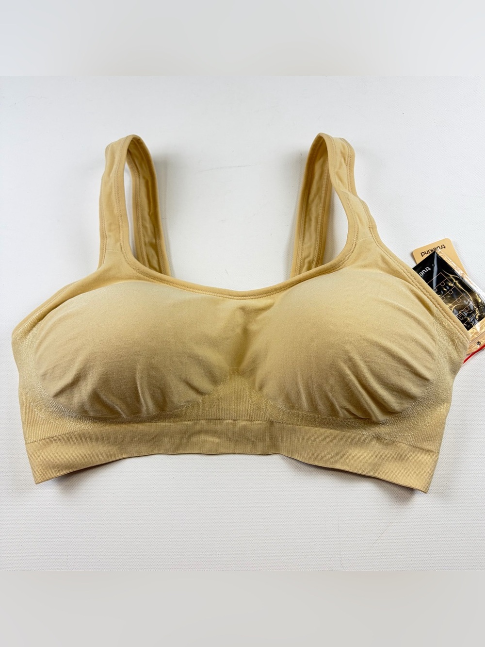 NWT TRUEKIND DAILY COMFORT WIRELESS SHAPER BRA NUDE XL